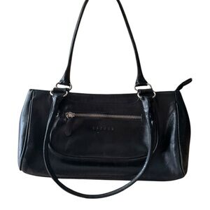 Lazaro Leather Argentine Luxury Black Leather Shoulder Handbag